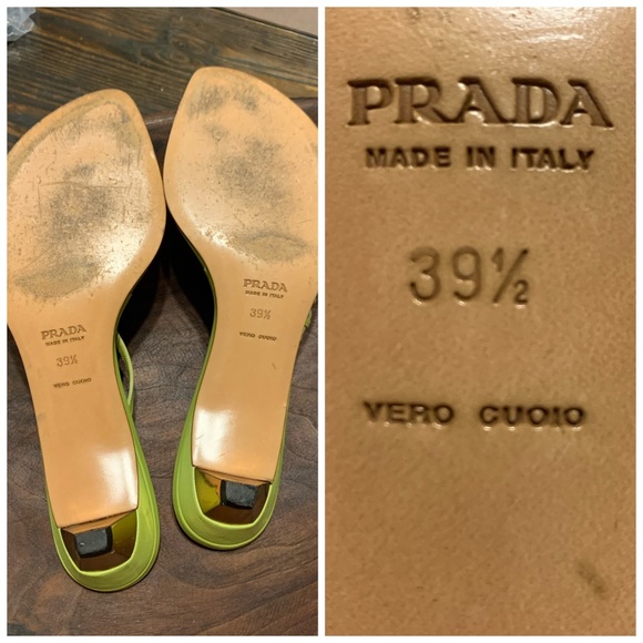 SOLD!  Sz 8.5  sweet vintage prada kitten heels - Picture 12 of 13